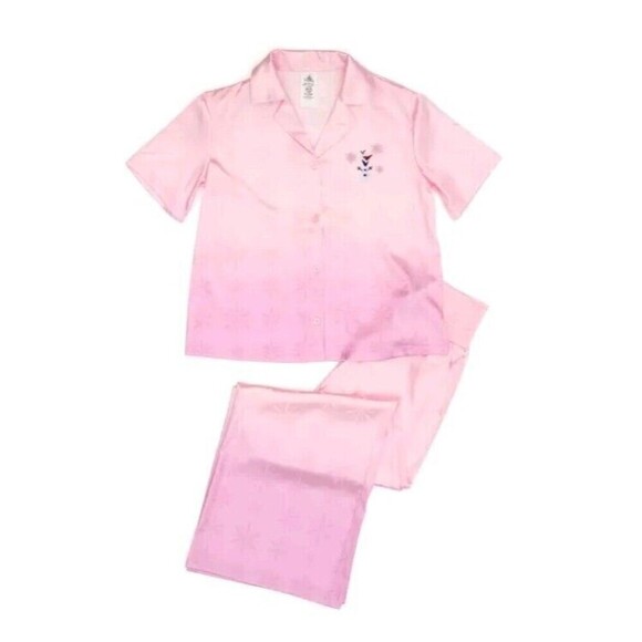 Disney Olaf Sleep Set for Women – Frozen XS New NWOT Pink Satin PJ Sleepwear 110 - Picture 4 of 16
